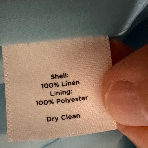 Talbots Irish Linen Sheath Dress Blue Womens Size 10 Classic Quiet Luxury - Picture 7 of 12